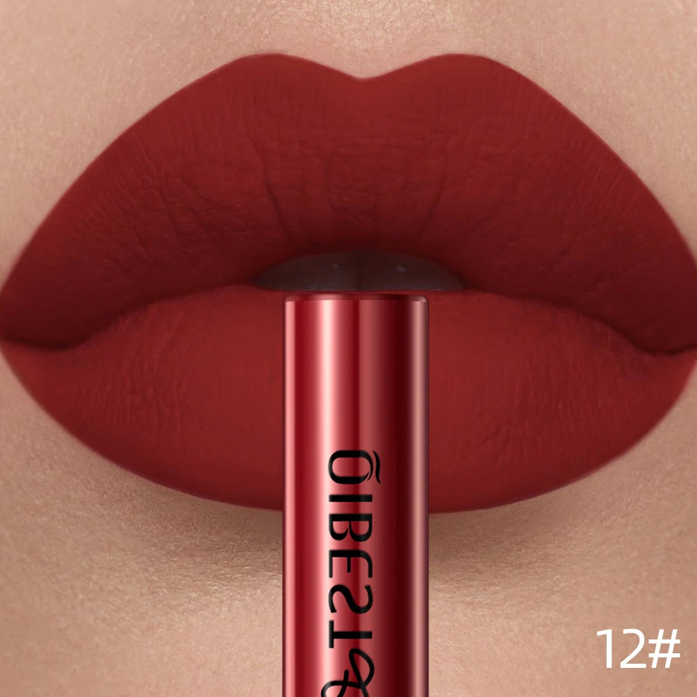 QIBEST Matte Liquid Lipstick – Long-Lasting Velvet Lip Gloss