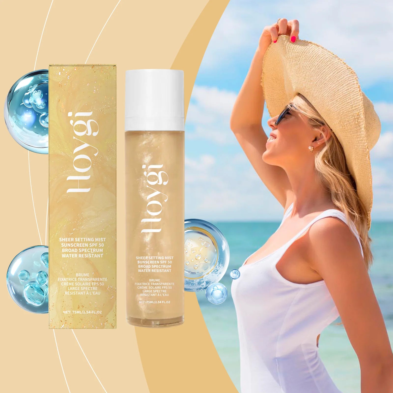 Hoygi SPF 50+ Makeup Setting Spray – UV & Oil Control Mist