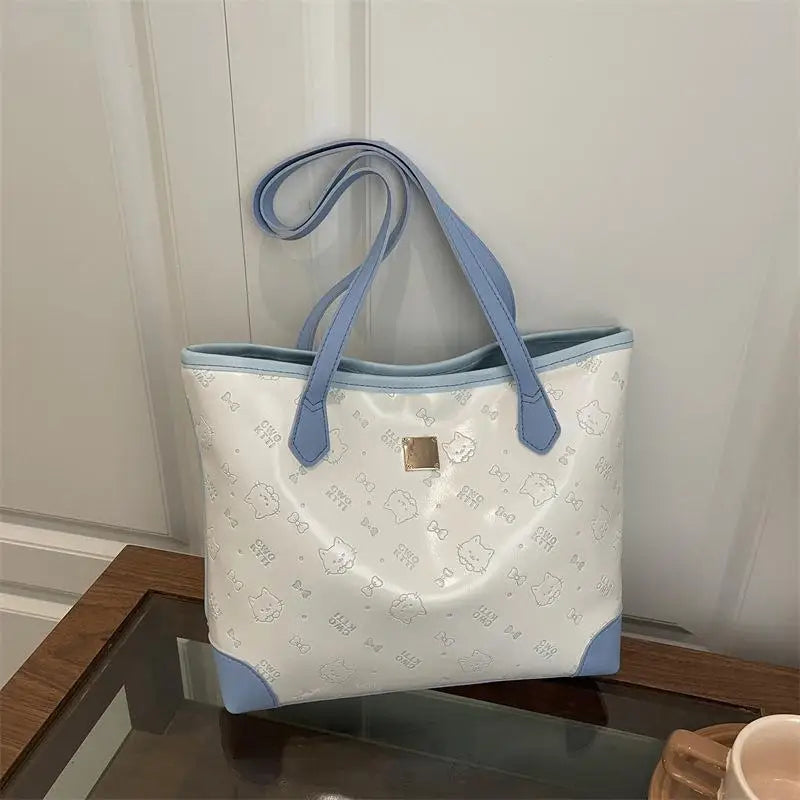 Women Luxury Leather Tote Elegant Crossbody Bag Stylish Wardrobe Oasis Select blue