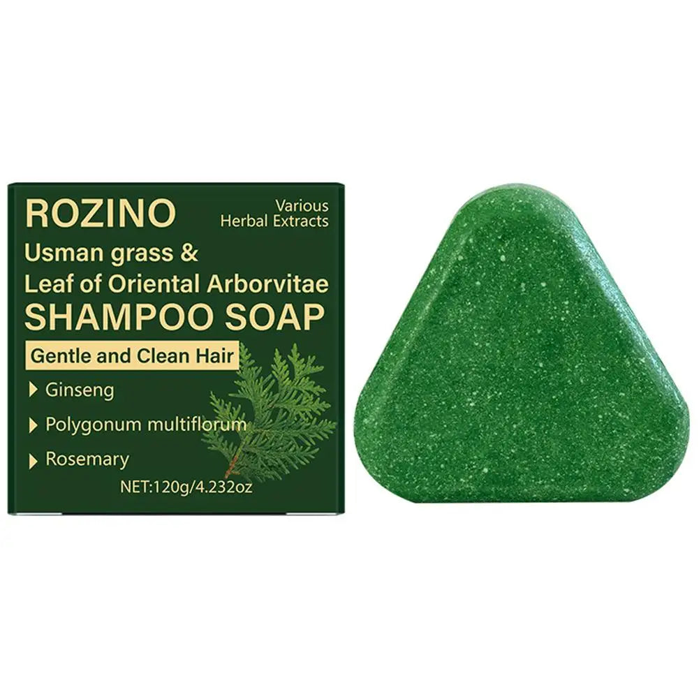 Thuja Leaf & Usman Grass Shampoo Bar Handmade Solid Soap Hair Nourishing Hair Oil Control Refreshing Fluffy Soothing Hair Care Oasis Select C CN