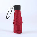 Women's Small Windproof Folding Umbrella Ultralight Pocket Travel Compact Rainproof Men's Umbrella Sun Umbrella Outdoor Umbrella Oasis Select Red-1pcs 6K
