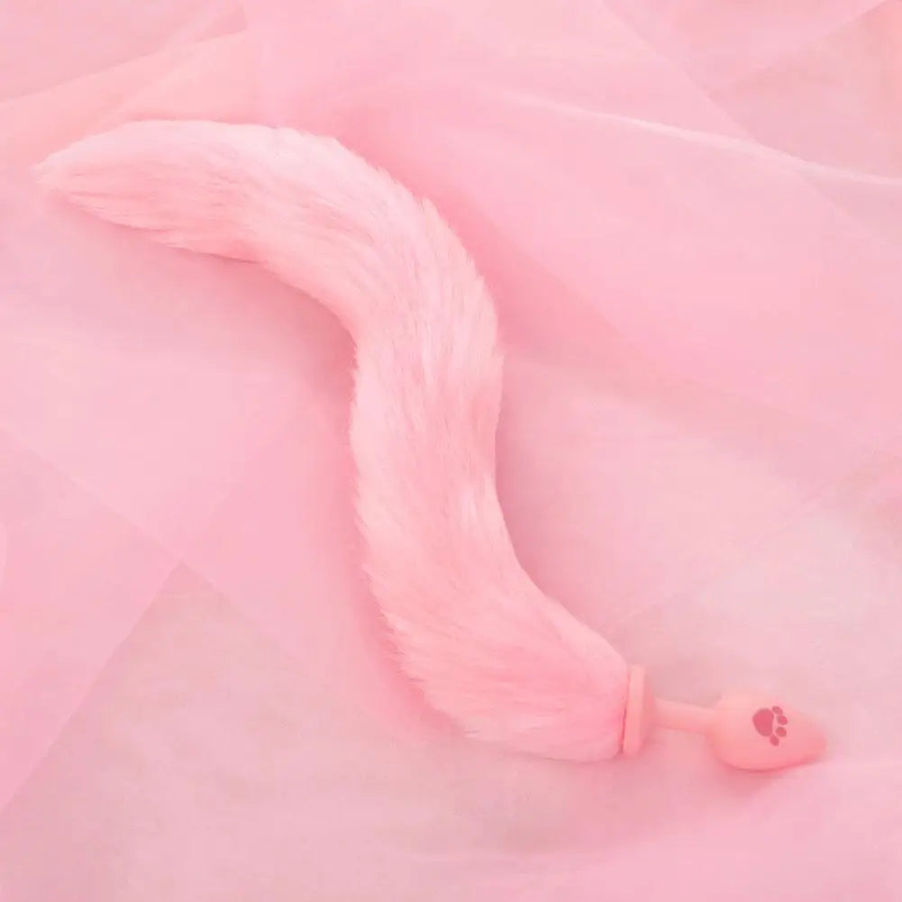 Fox Tail Silicone Anal Plug – Beginner Couples Cosplay Toy Anal Pleasure Toy Oasis Select