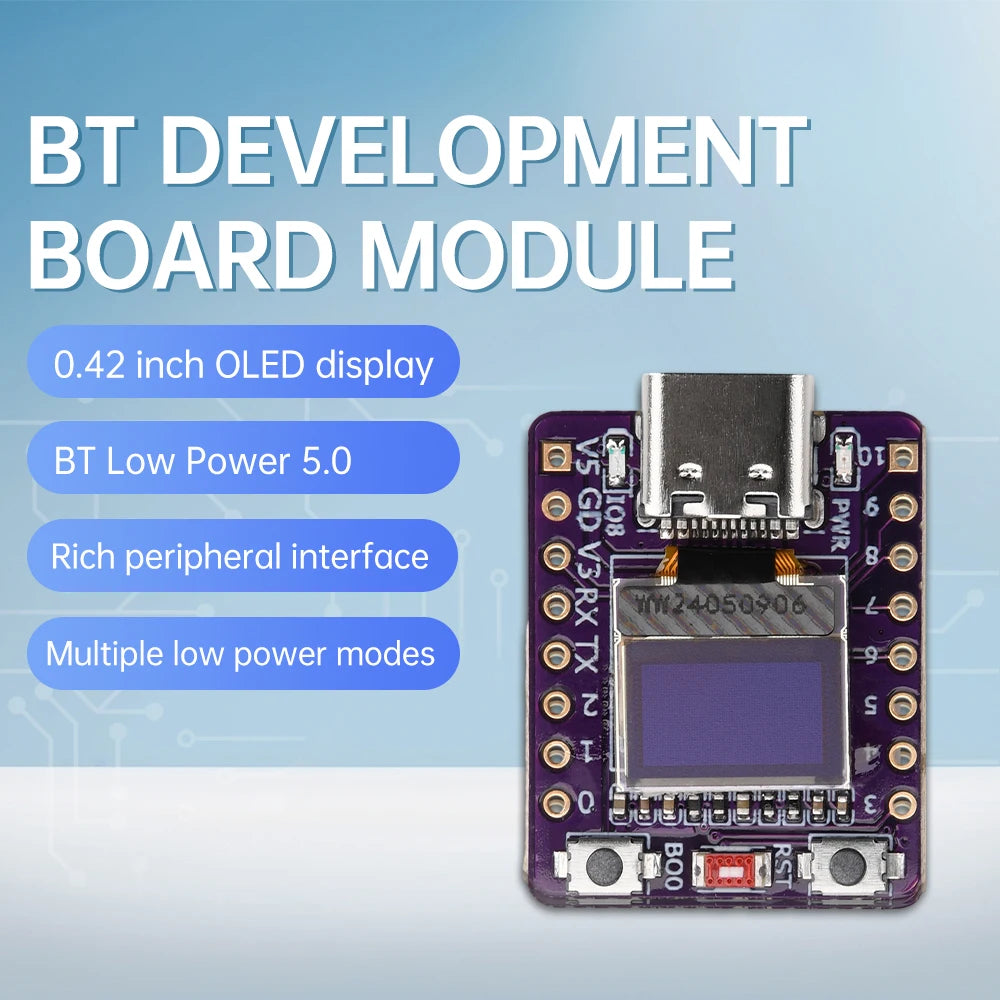 ESP32-C3 OLED Development Board with 0.42 inch OLED Module Ceramic Antenna WiFi Bluetooth ESP32 Supermini Development Board Oasis Select