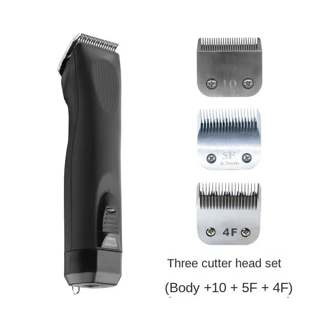 High Power Smart Dog Clippers Grooming Trimmer Pet Haircut Machine for Dogs Grooming Cutter Rechargeable Detachable Blade Oasis Select black As picture 3 AU plug
