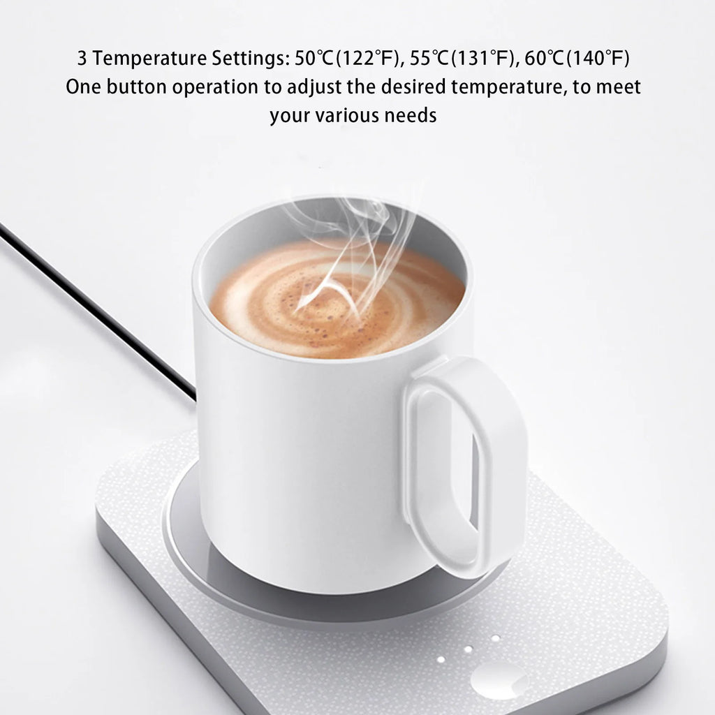 Smart Mug Warmer Coaster | 3 Temp Settings & Auto Shut-Off