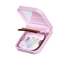 Foldable Compact Makeup Mirror Case Cute Hamster Pattern Soft Foundation Brush & Skin-friendly Powder Puff Pocket Beauty Kit Oasis Select 02