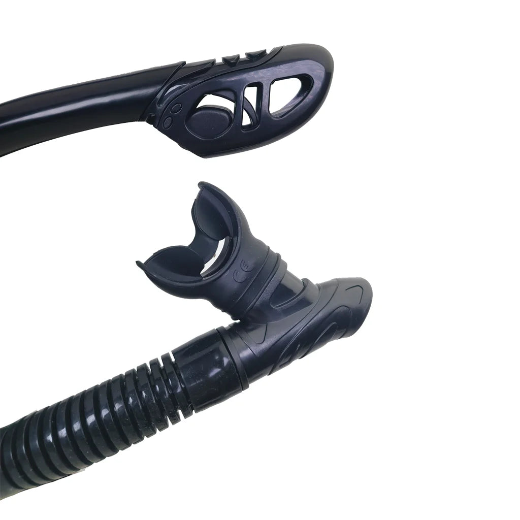 Dry Snorkel Soft Tube for Scuba Diving, Snorkeling, Freediving, Spearfishing with Hypoallergenic Silicone Mouthpiece Oasis Select