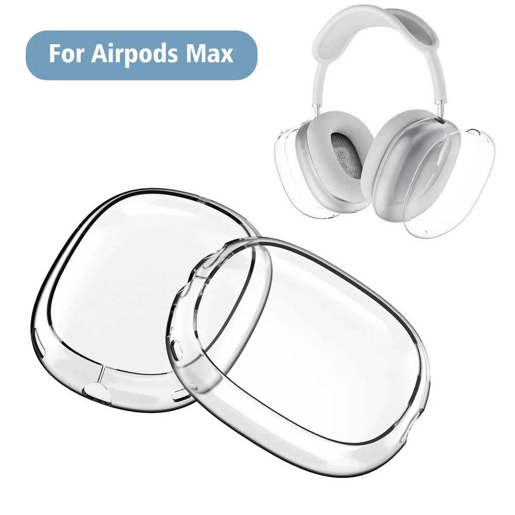 For AirPods Max Transparent Case Soft TPU Anti-Scratch Cover Sleeve Protective Cases For Apple AirPods Max Headphone Accessories Oasis Select case