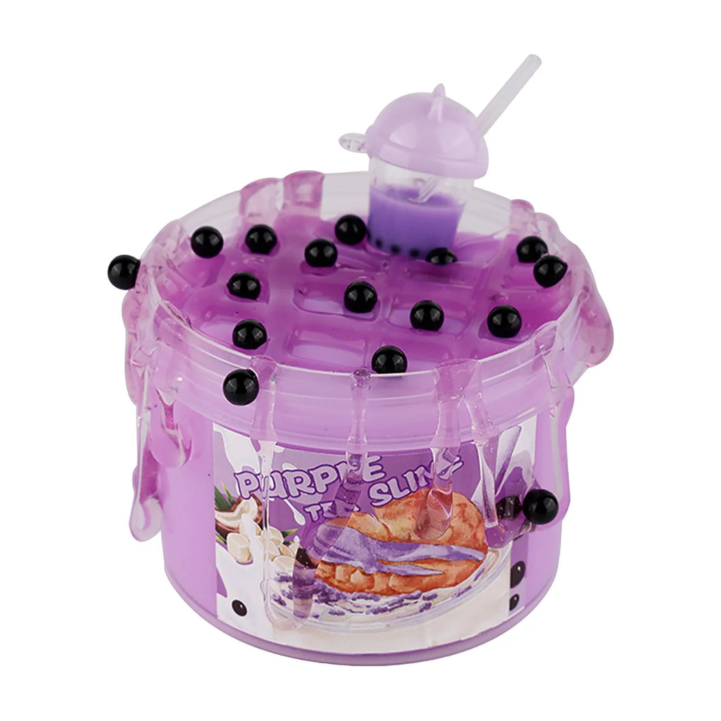 Fruit Jelly Cube Slime Kit – Crunchy Glitter Stress Relief Toy Slime Sensory Toy Oasis Select Purple One Size