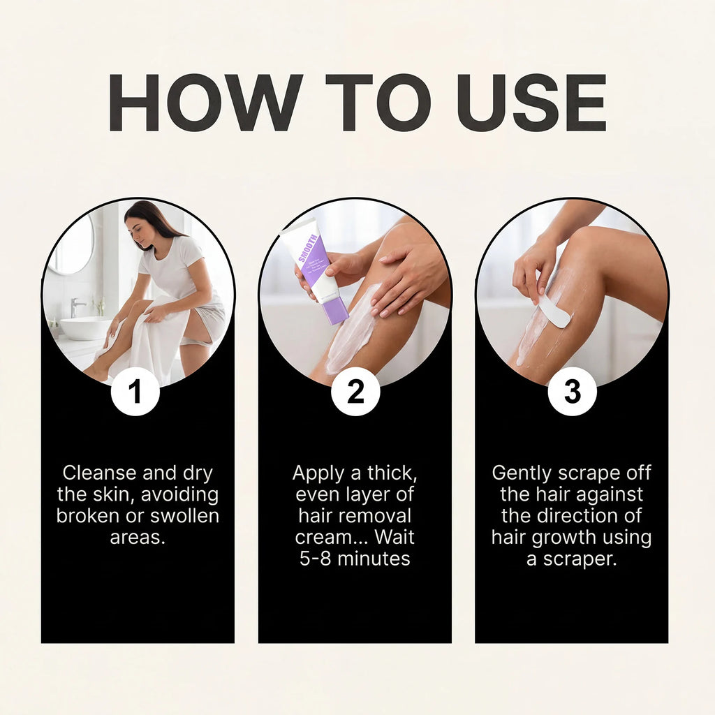 Depilatory Cream Kit – Legs, Underarms & Body Hair Remover
