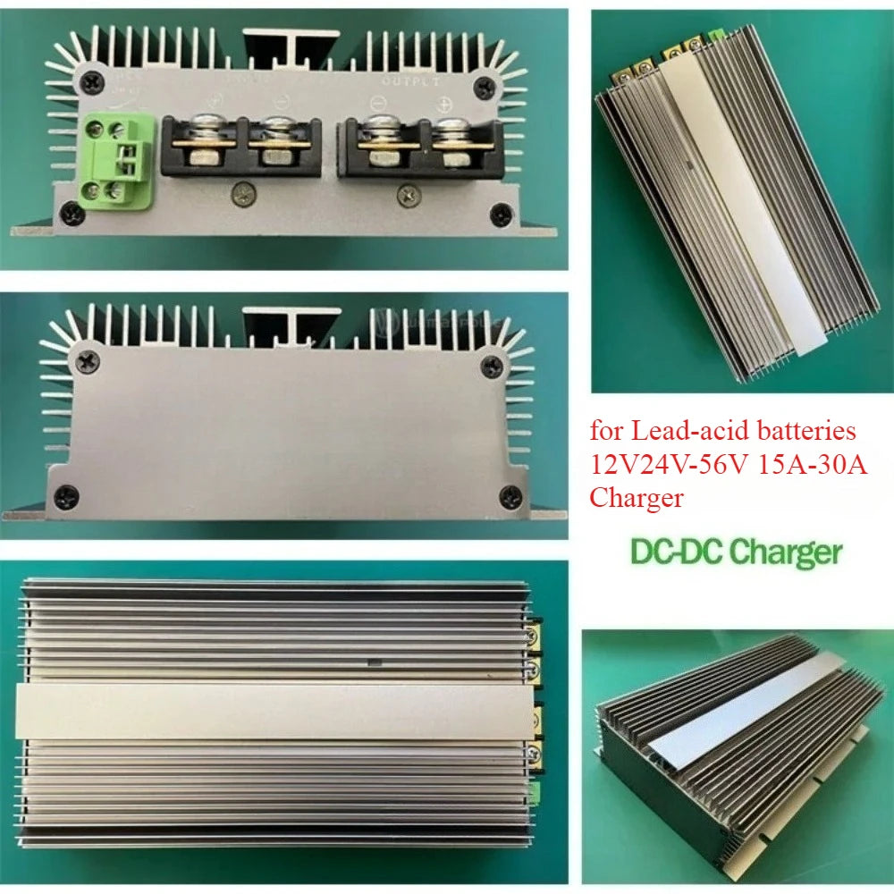 12V24V to 56V 15A 20A 30A lead-acid chargers DC DC boost automotive battery chargers for auxiliary batteries CE Oasis Select
