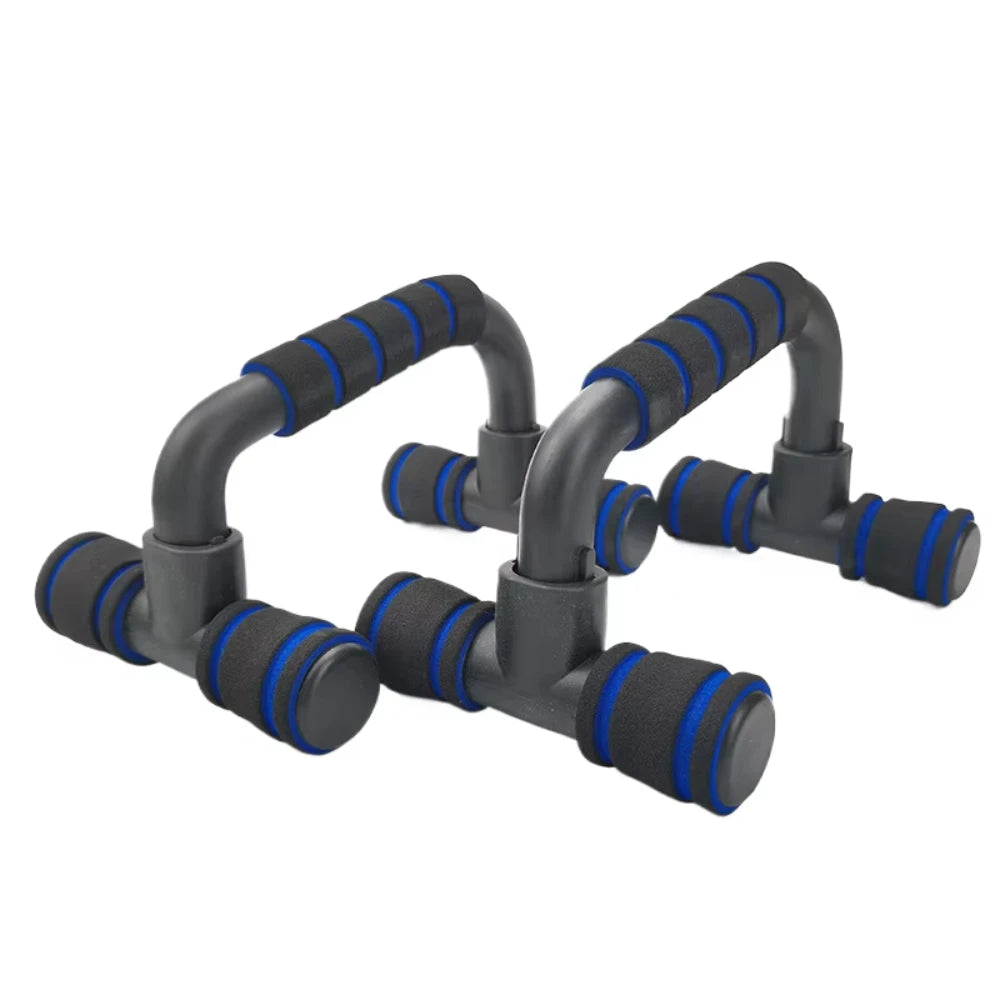 Non-Slip Push Up H-Shaped Support Bar Stand Home Fitness Power Rack Gym Handles Pushup Bars Exercise Arm Chest Muscle Training Oasis Select Blue