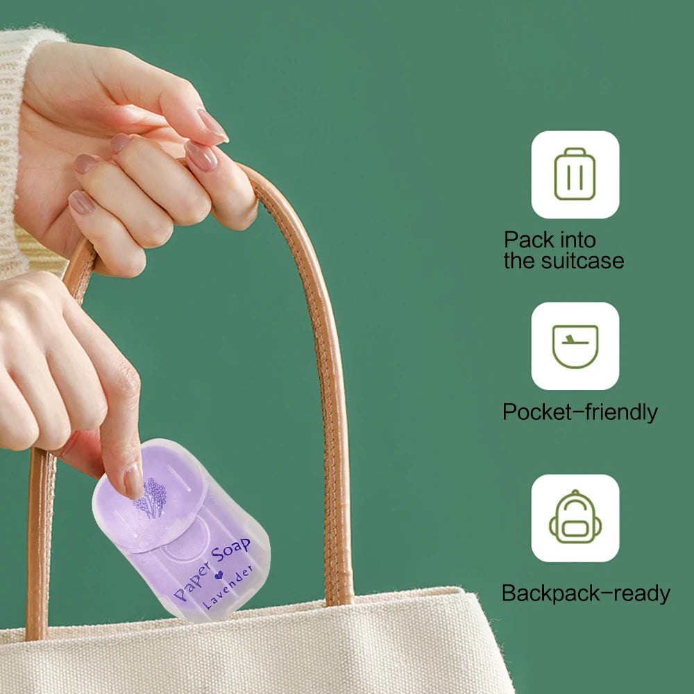 Portable Hand Soap Sheets for Travel – 50 Dissolving Sheets Dissolving Soap Sheets Oasis Select