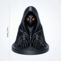 Gothic Mysterious Hooded Reaper Figurine 3D Printed Red Eye Black Robe Statue Desktop Ornament Decor for Game Room Desktop Gifts Oasis Select Black hood