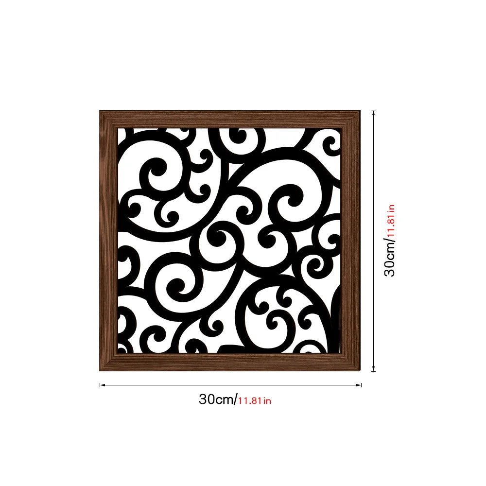 Wooden hollowed out UV printed wood grain home wall decoration can be pasted with living room and bedroom murals room decor Oasis Select MZ438-A 30cm x 30cm