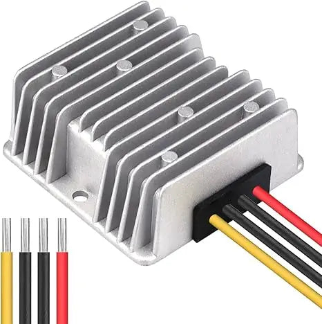 DC 8V-40V to 12V 10A Automatic Buck/Boost Converter Voltage Reducer Waterproof Regulated Power Supply for Golf Cart Club Car Oasis Select 9V-40V to 24V 6A