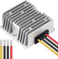 DC 8V-40V to 12V 10A Automatic Buck/Boost Converter Voltage Reducer Waterproof Regulated Power Supply for Golf Cart Club Car Oasis Select 9V-40V to 24V 6A