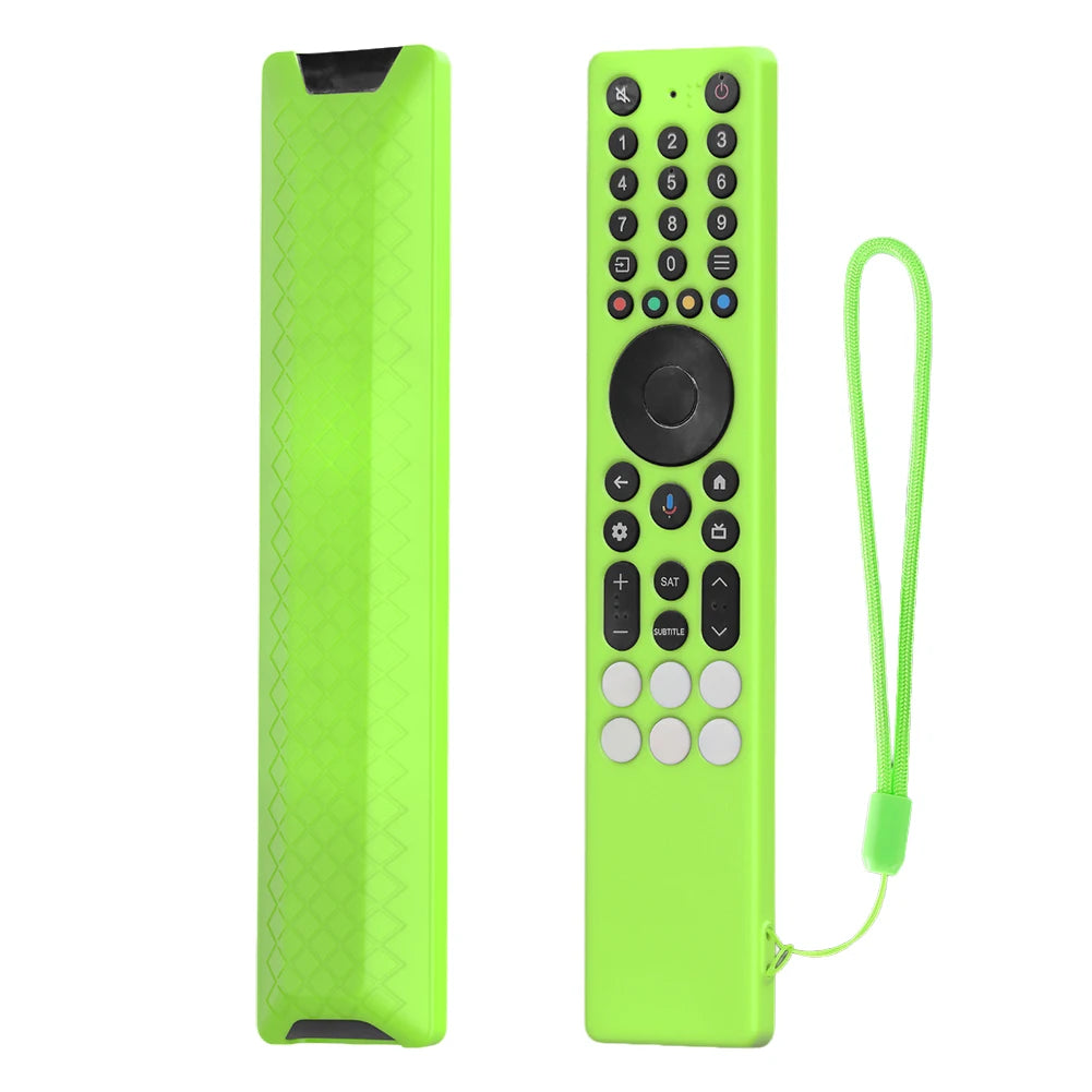 For TCL RC833A Silicone Remote Control Case with Lanyard Protective Cover Anti-Slip Drop-Proof RC Cover TV Supplies Tool Oasis Select Green China Mainland