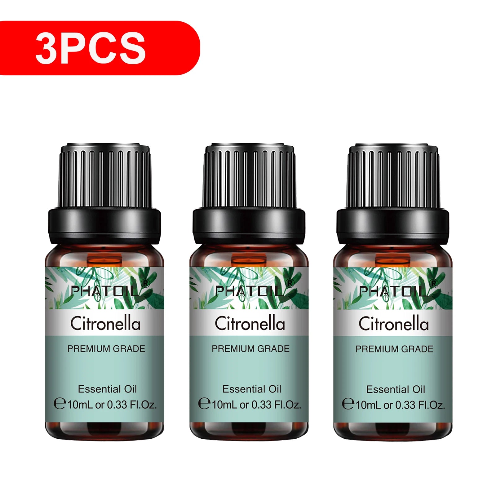 PHATOIL 3-Pack Essential Oils Gift Set | 10ml Aromatherapy Oils
