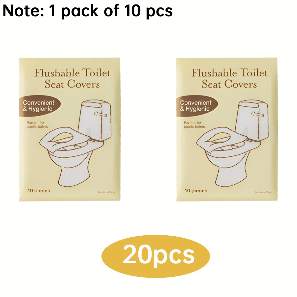 80/50/20pcs flushable toilet mat, disposable toilet seat, public restroom, airplane and camping, adult toilet essentials Oasis Select 20pcs