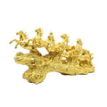 New Year Horse Resin Ornament 8 Horse Take in Money Desktop Decoration Handicrafts Lucky Living Room Home Decoration Oasis Select Golden eight horses