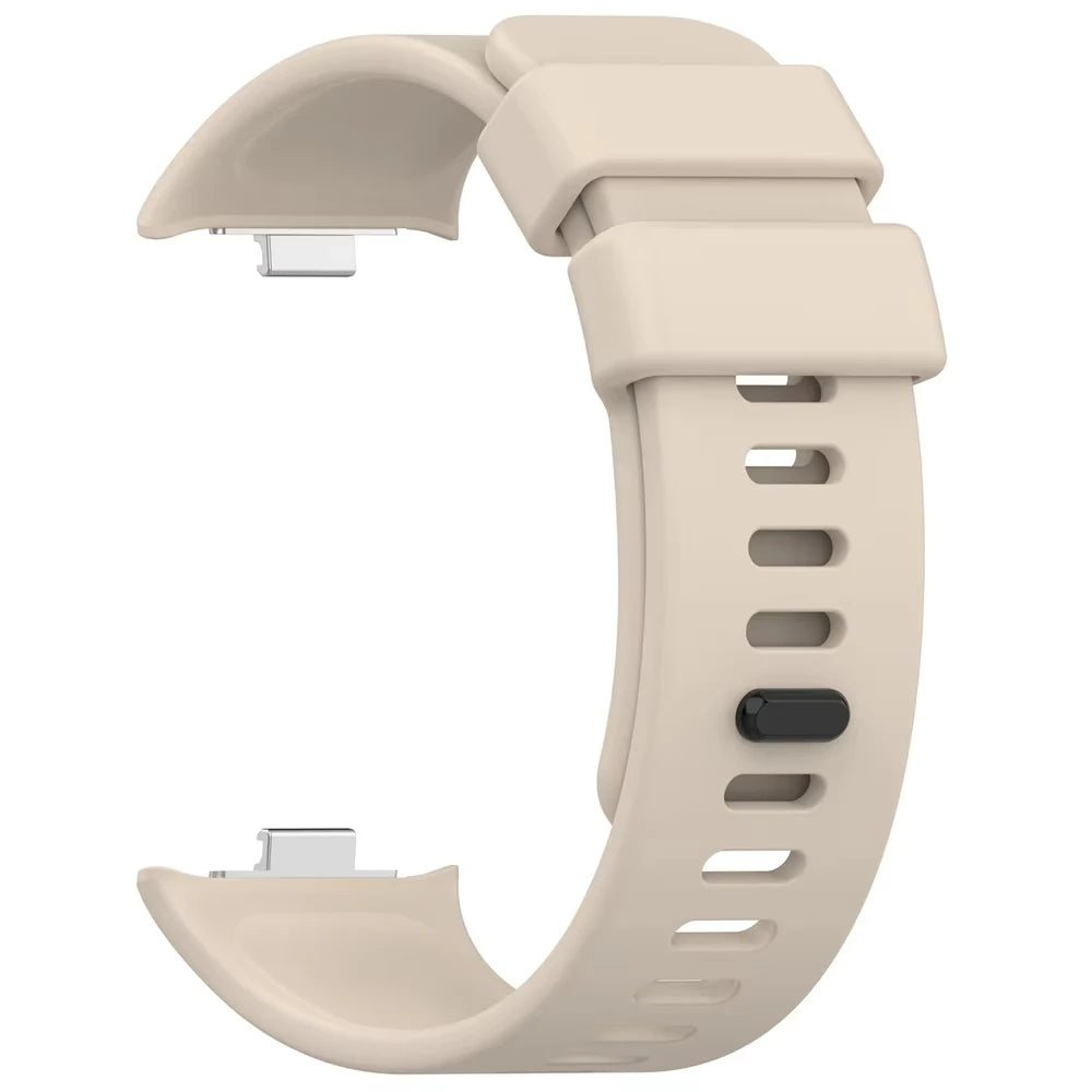Silicone Sport Strap for Redmi Watch 4 5 & Mi Band 8/9 Pro Watch Band Strap Oasis Select Ivory