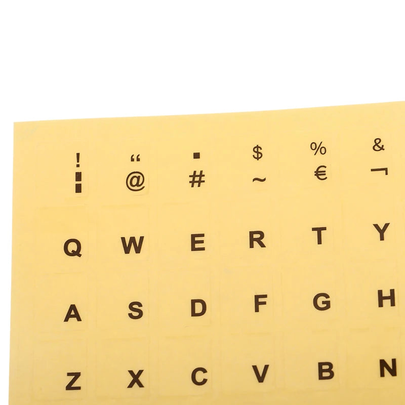 Spanish & Portuguese Transparent Keyboard Stickers | Laptop & PC