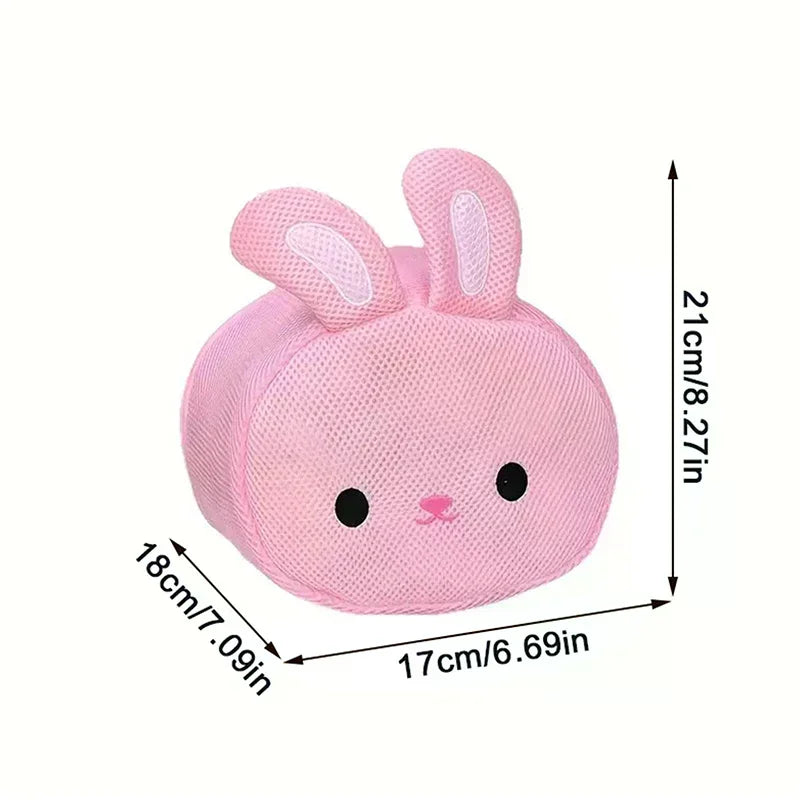 Cute Rabbit Anti-Deformation Laundry Bag Mesh Washing Pouch for Bras Underwear Lingerie Machine-Wash Special Home Travel Use Oasis Select