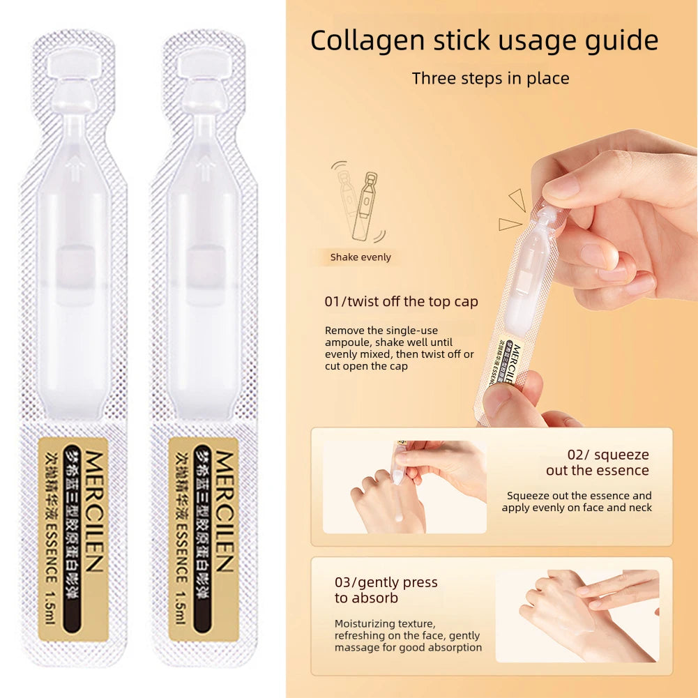 Collagen Firming Face Serum – Brightening & Moisturizing Vials