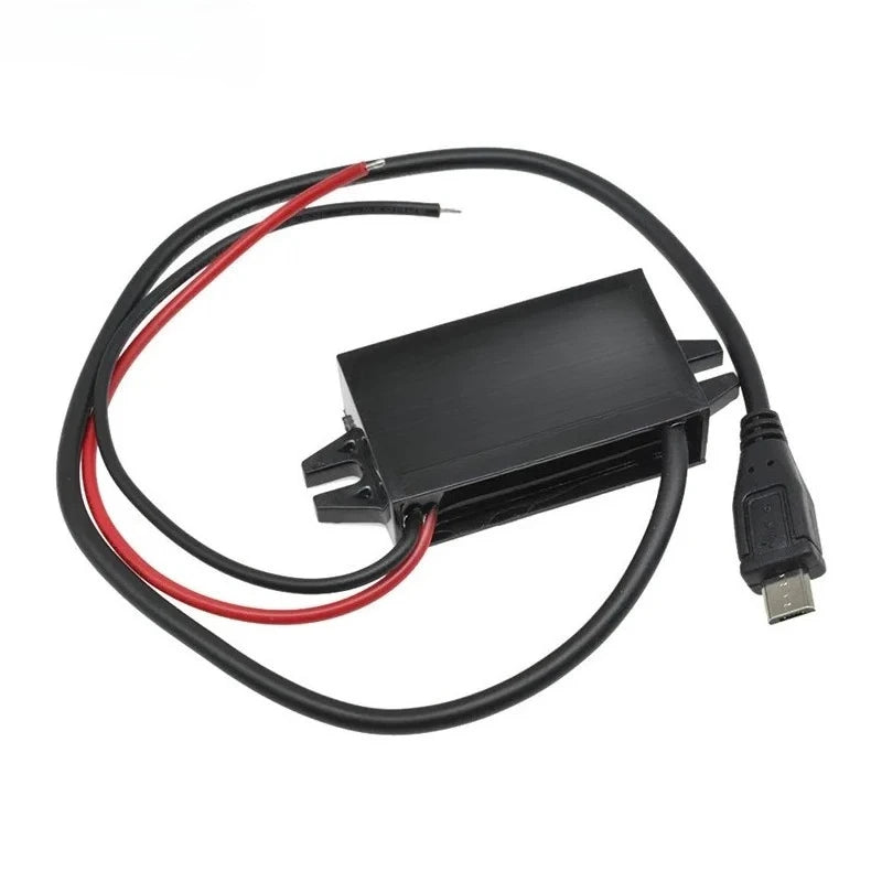 12V24V to 5V 3A Power Supply Module Male Female USB Adapter Mini USB Micro USB Adapter DC-DC Step Down Buck Converter for Car Oasis Select Micro USB 12V24V 5V3A