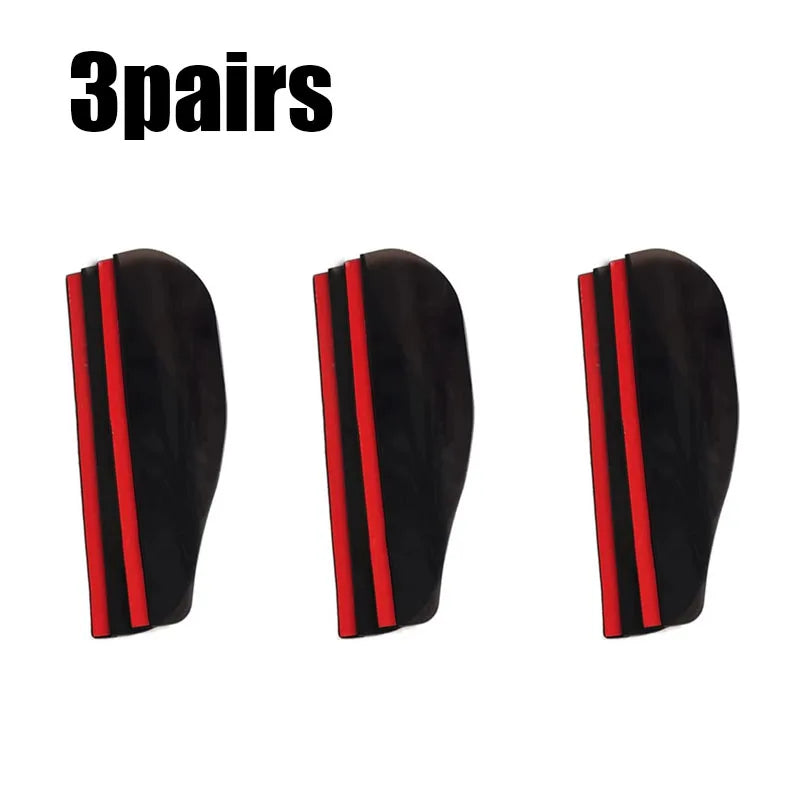 1/2/3/4pairs Car Rearview Mirror Rain Eyebrow Carbon Fiber Universal Car Rain Shield Reversing Mirror Rain Cover Car Accessorie Oasis Select 3pairs Black-A