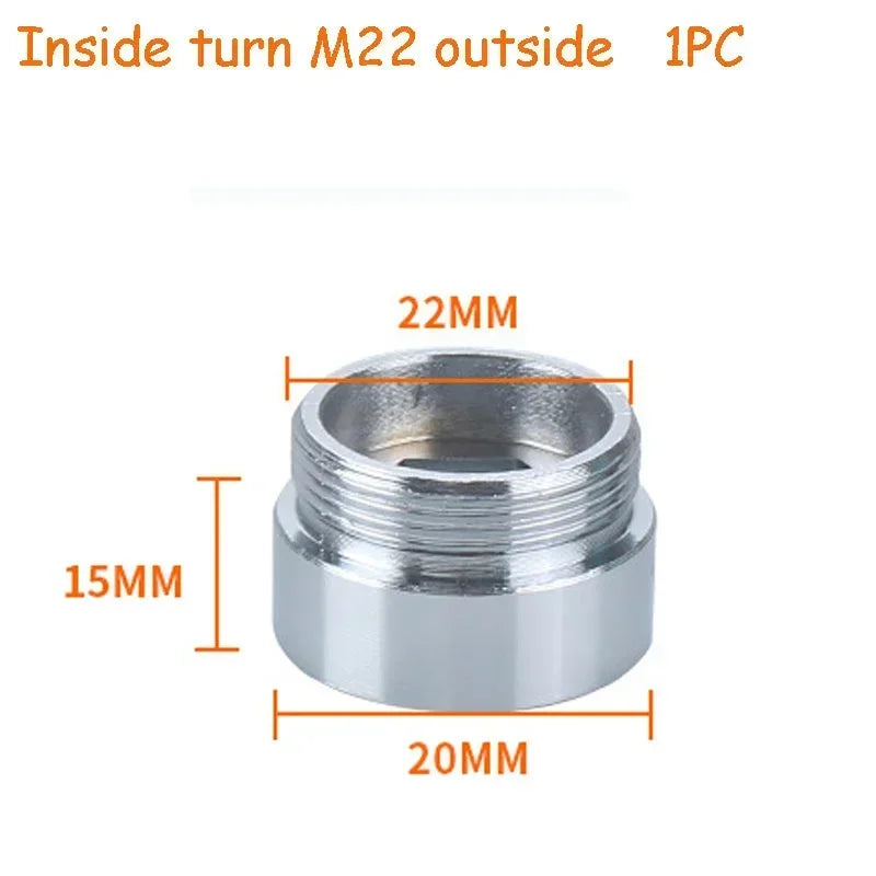 Water Faucet Connector Threaded Connector Washing Machine Faucet Converter Garden Hydrant Adapter Kitchen Bathroom Accessories Oasis Select In-22-Out