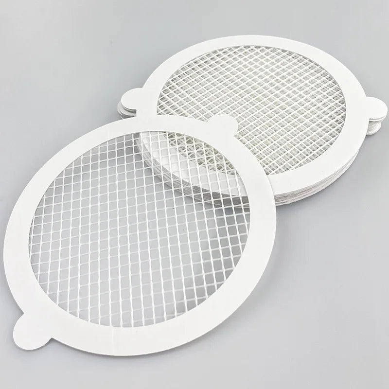 Disposable Hair Catchers for Shower Mesh Shower Drain Covers - Floor Sink Strainer Filter Mesh Stickers Bathroom Accessories Oasis Select circle 12pcs
