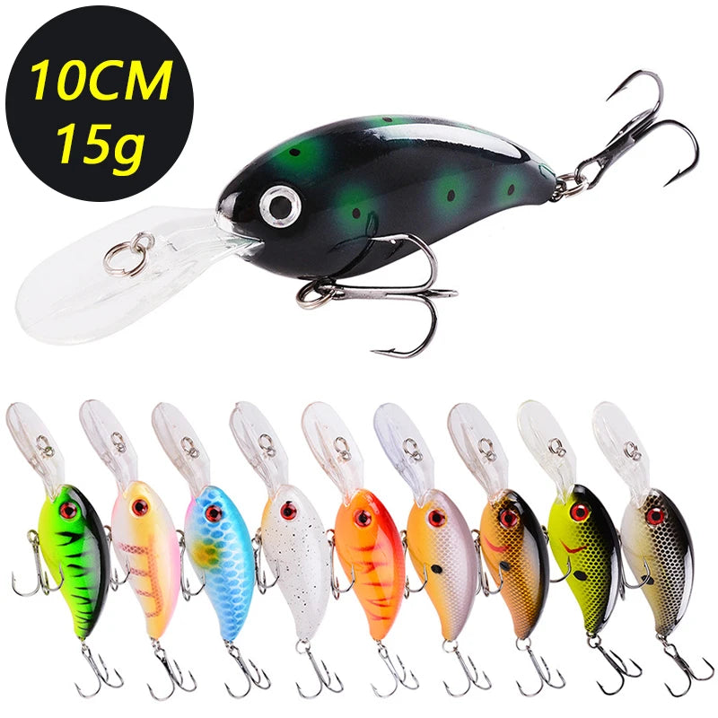 2026 10CM/15G Mini Crank Fishing Lure Set 3/5/8PCS Random High Quality Swimbait Wobble Biomimetic Artificial Bait for Angling ﻿ Oasis Select