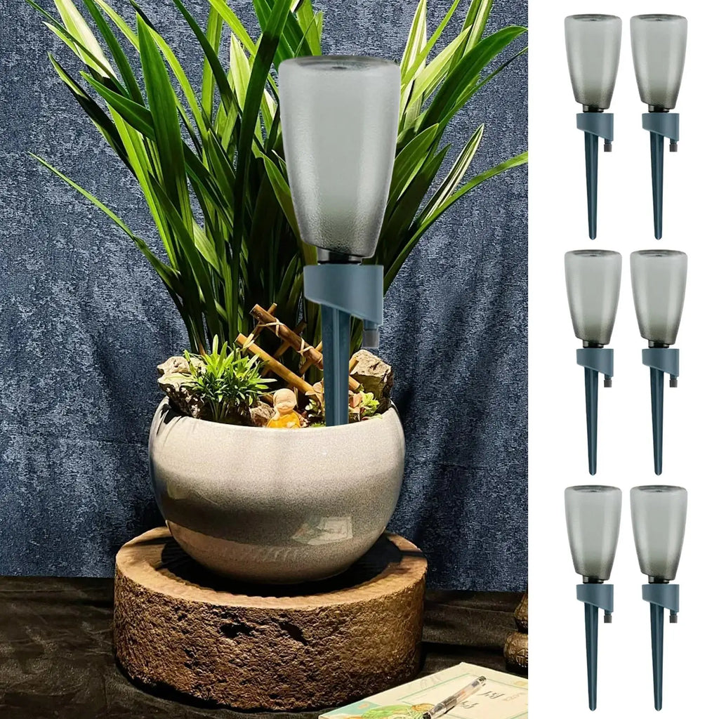 Watering Spikes 6 Pieces Automatic Irrigation Stakes with Control Valve Plant Watering Devices for Outdoor Garden Yard Balcony Oasis Select