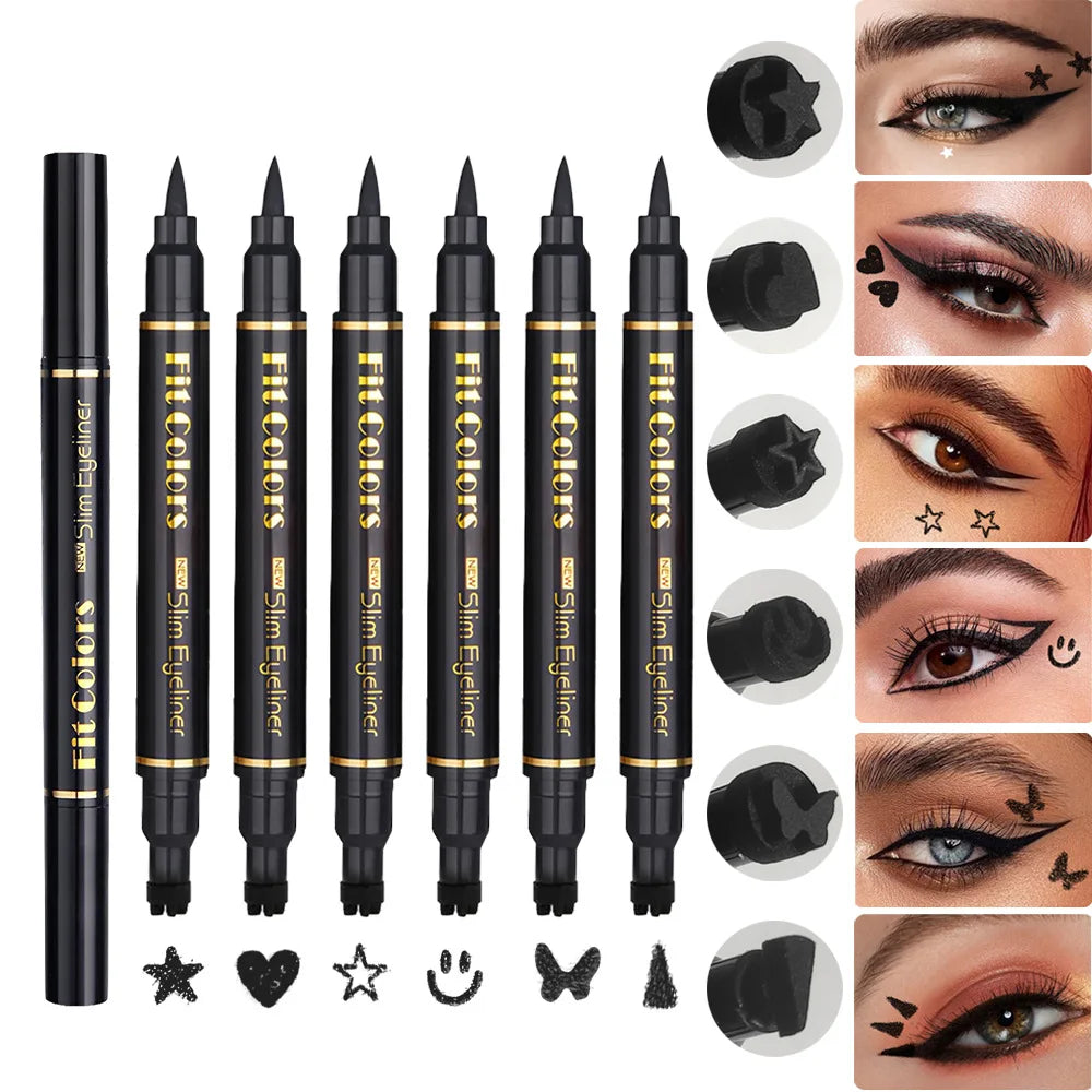 Fit Colors 6-Piece Stamp Liquid Eyeliner Set – Waterproof