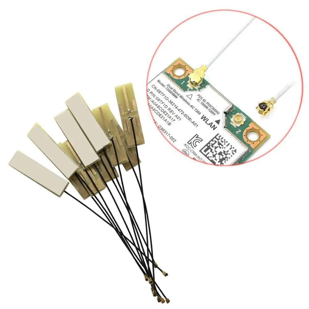 2pcs Mini PCI-E WiFi Bluetooth Internal Antenna Dual-Band