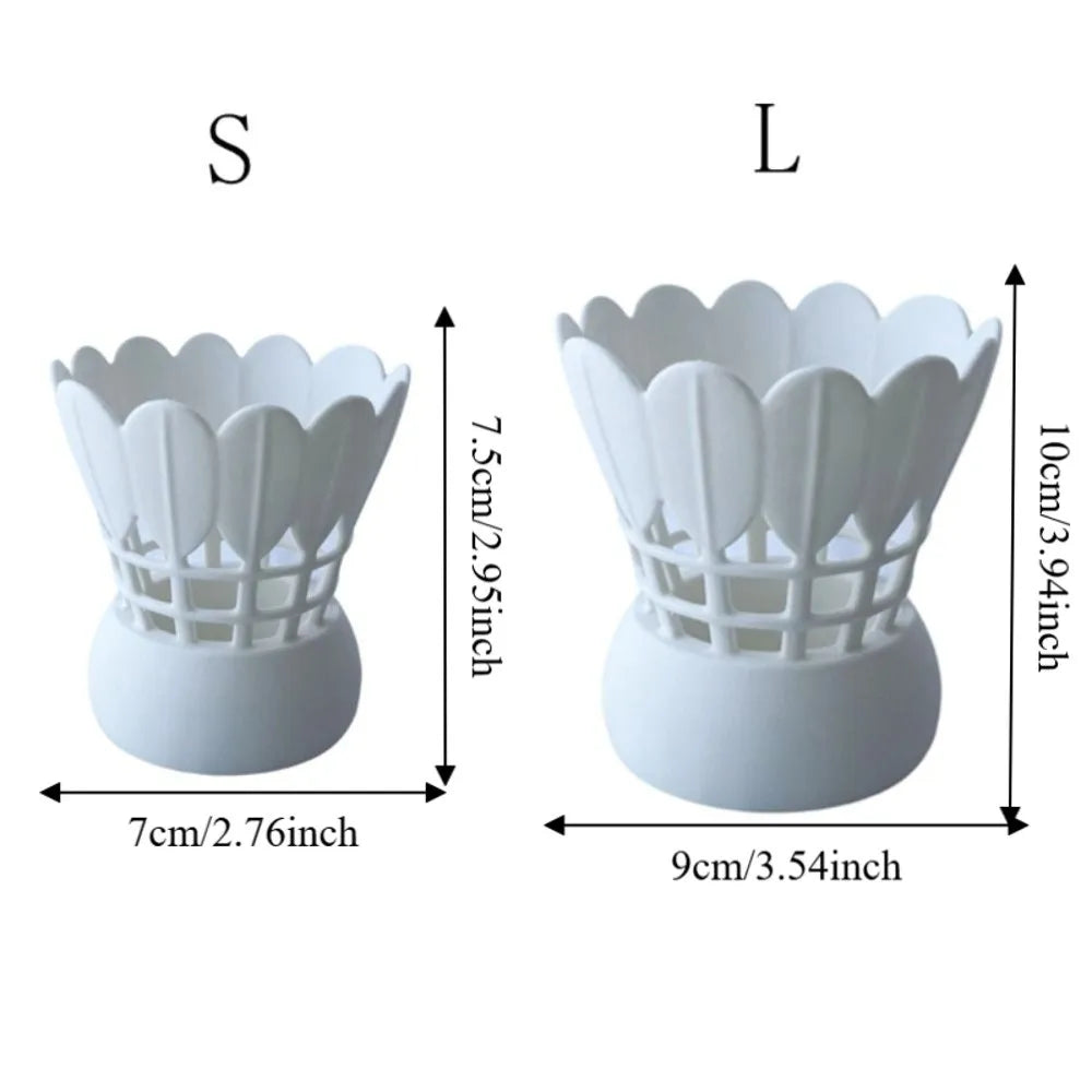 Unique 3D Printed Badminton Pen Holder Funny Sports Element Desktop Organizer Non-Slip Plastic Pen Stand Study Oasis Select
