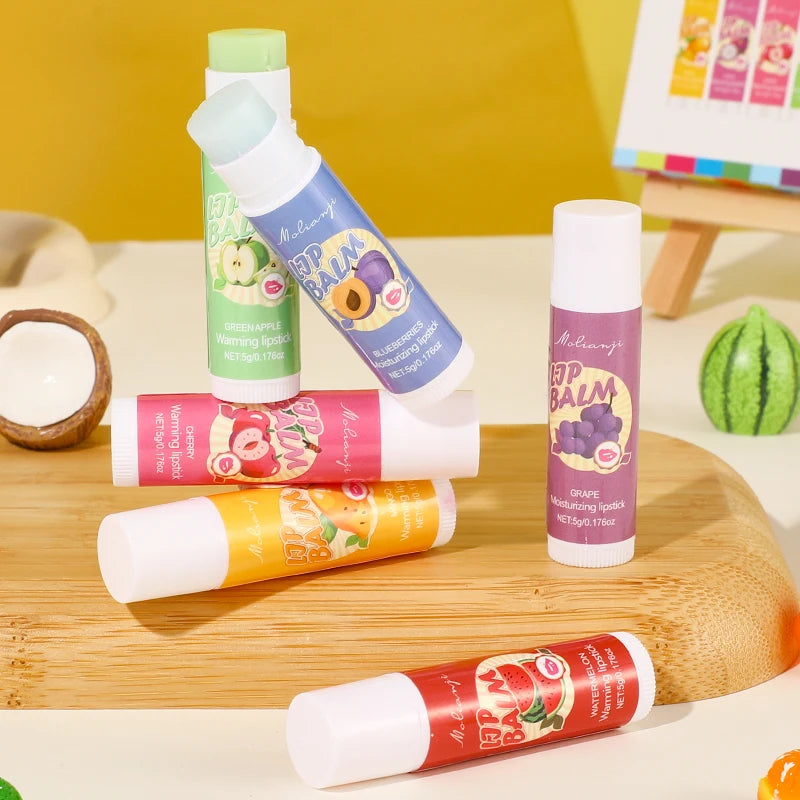12-Piece Fruit Lip Balm Set – Moisturizing & Alcohol-Free Lip Balm Set Oasis Select