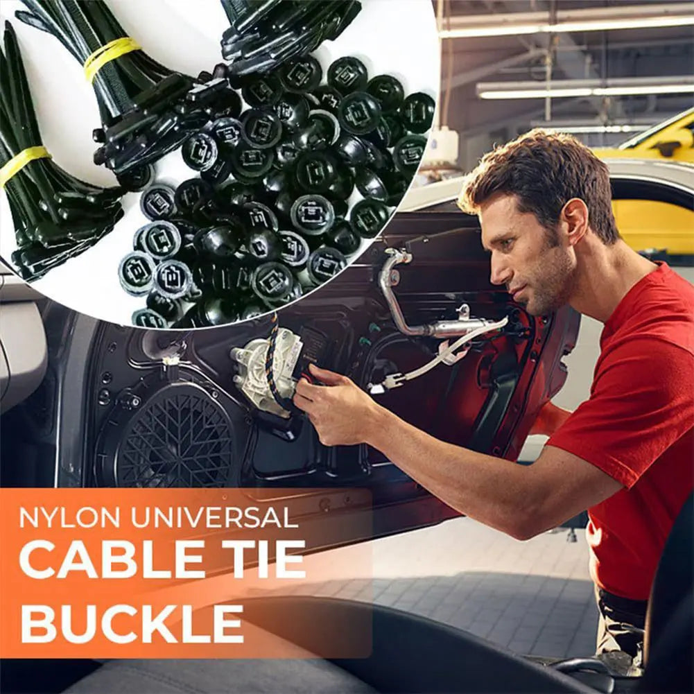 Heavy Duty Self-Locking Nylon Zip Ties – Universal Car Clips Automotive Fastener Clips Oasis Select