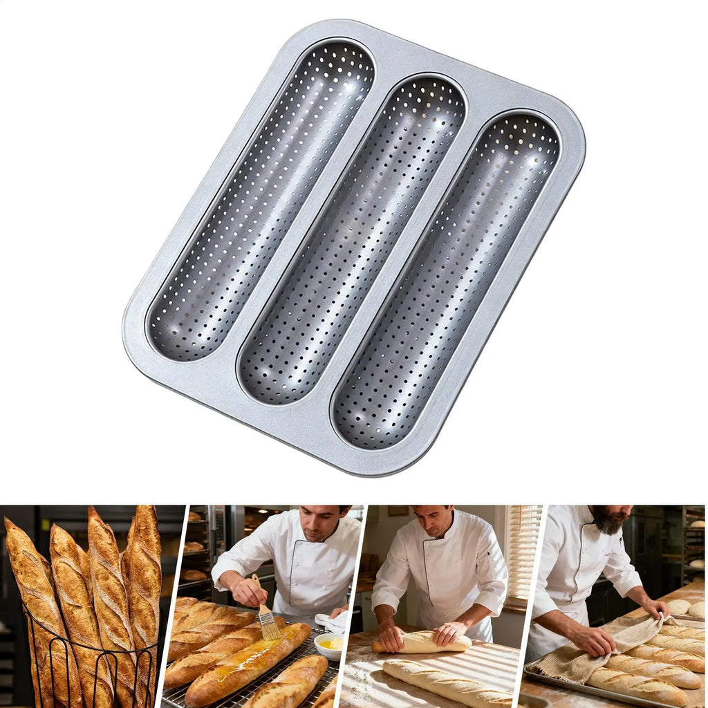 Bread Loaf Pan Baking Molds Bread Mould Grade Baguette Bake Tray Anti-scalding Non-stick Oven Tool Kitchen Baking Molds Oasis Select