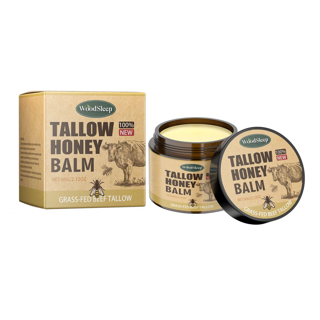 WOODSLEEP Beef Tallow & Honey Moisturizer Cream – Face & Body Face & Body Cream Oasis Select 60g boxed