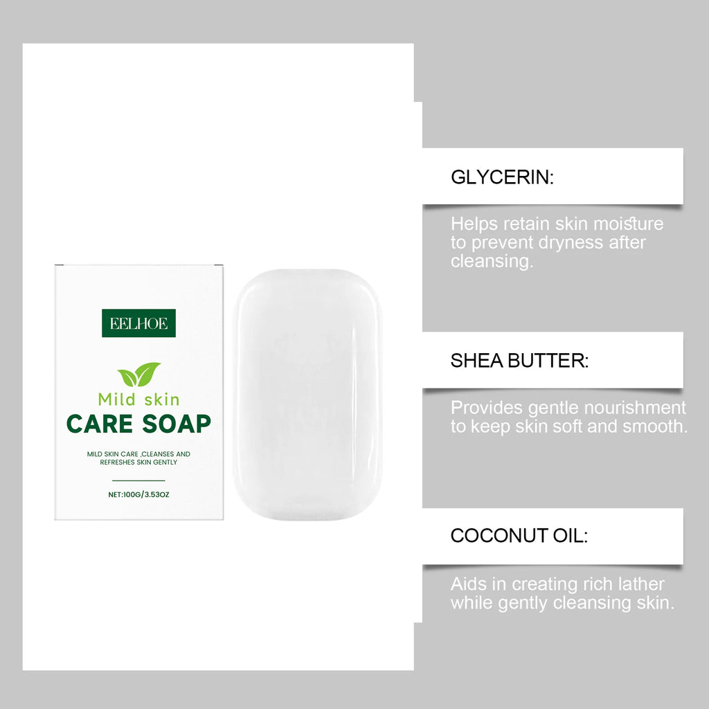 Eelhoe Fragrance-Free Soap Bar – Face, Hand & Body Sensitive Skin Cleansing Soap Bar Oasis Select