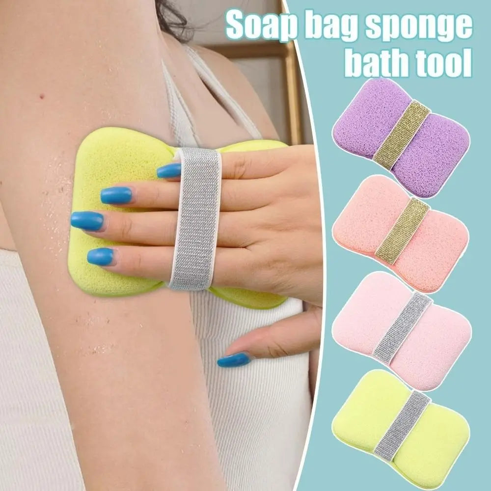 1Pc New Soaps Saver Soap Foaming Net Bath Foaming Exfoliating Bathing Bubble Maker Sponge Thickened Soap Bag Cleaning Tool Oasis Select