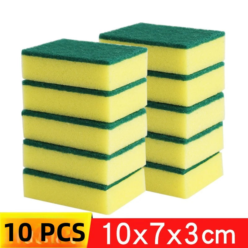 1-60PCS Kitchen Sponges Dual-Sided Scrub Pads Super Absorbent Dish Towel Scratch Resistant Scrubbing Sponge Highly Absorbent Oasis Select 10PCS