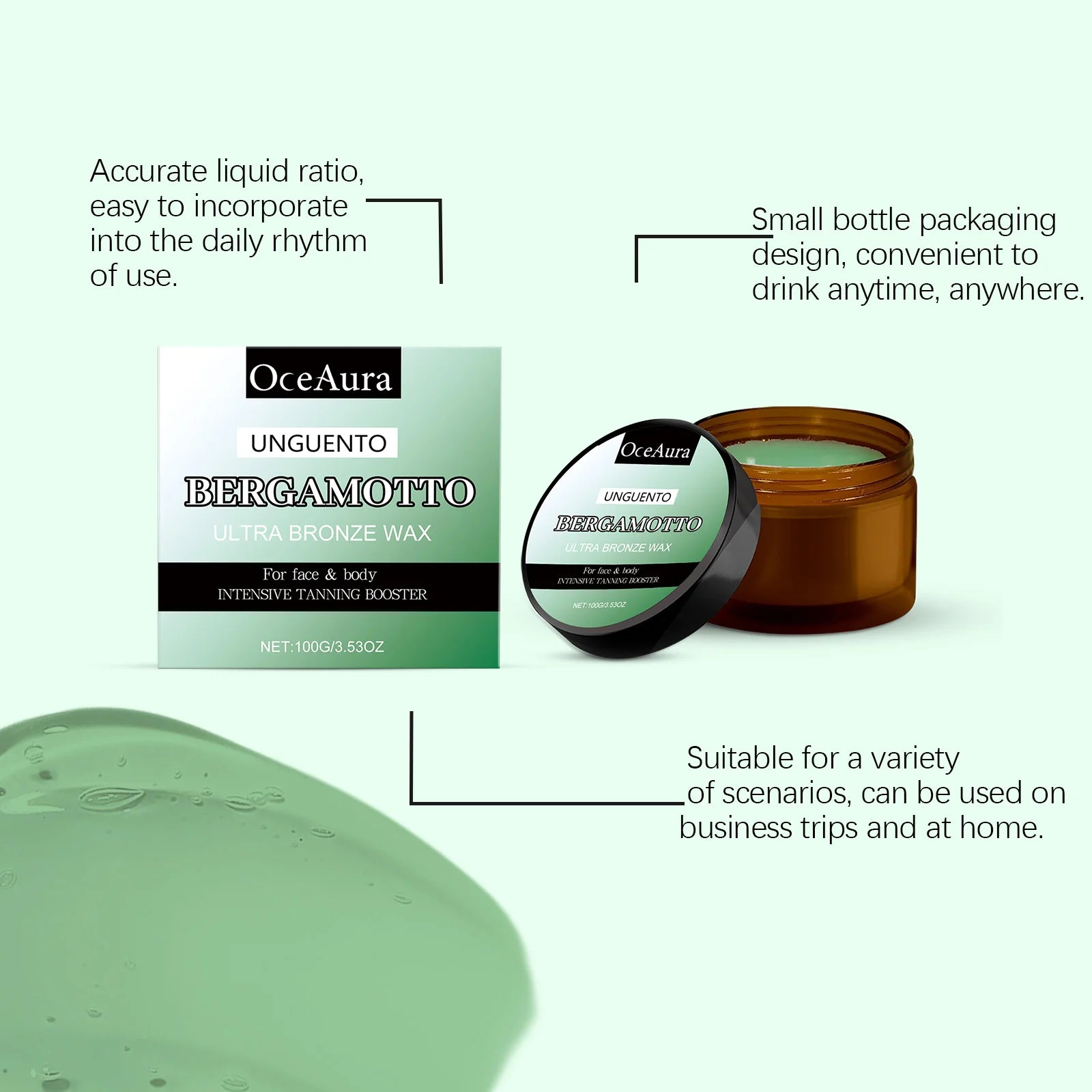 OceAura Bergamot Bronze Self-Tanner & Moisturizing Body Cream Self-Tanner Body Cream Oasis Select