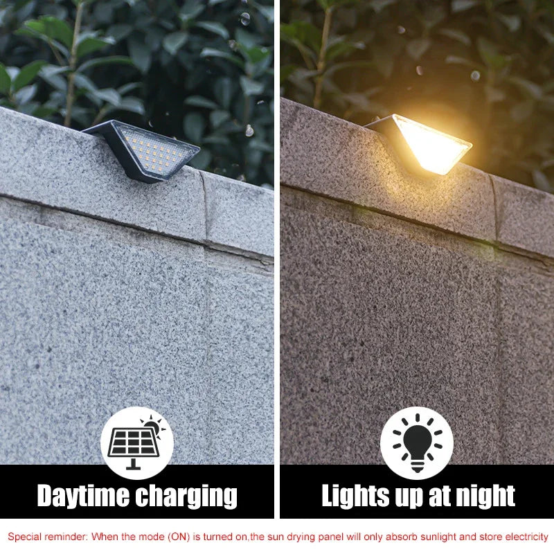 Solar LED Outdoor Step Lights IP65 Waterproof 2-Pack