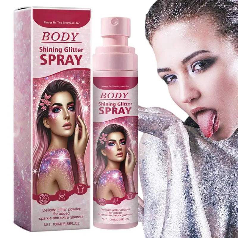 Shimmery Spray Shiny Glitter Spray Hair Shimmery Glitter Spray Hair And Body Washable Temporary Hair Body Glitter Color Spray Oasis Select