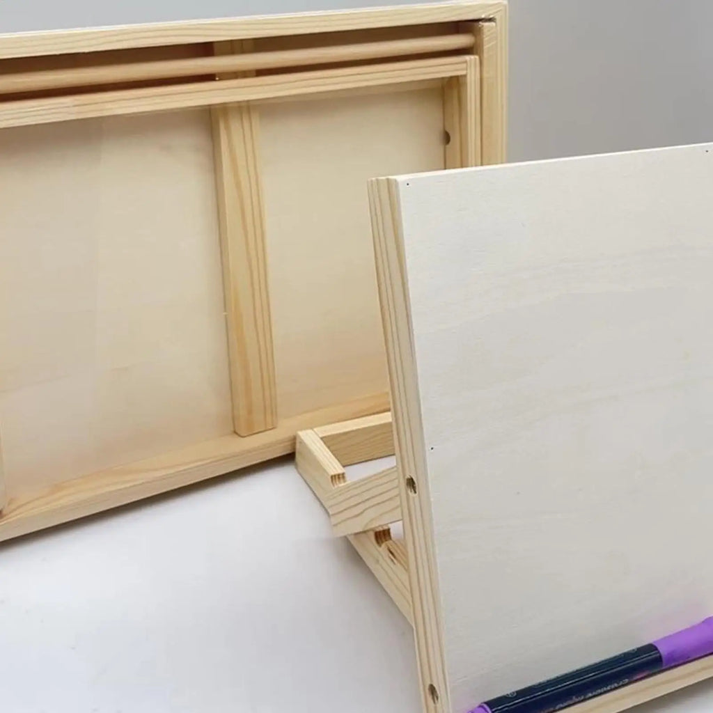 Desk Easel Foldable Tabletop Easel Lightweight Portable Wood Drawing Easel Art Supply Adjustable Sketching Painting Board Oasis Select