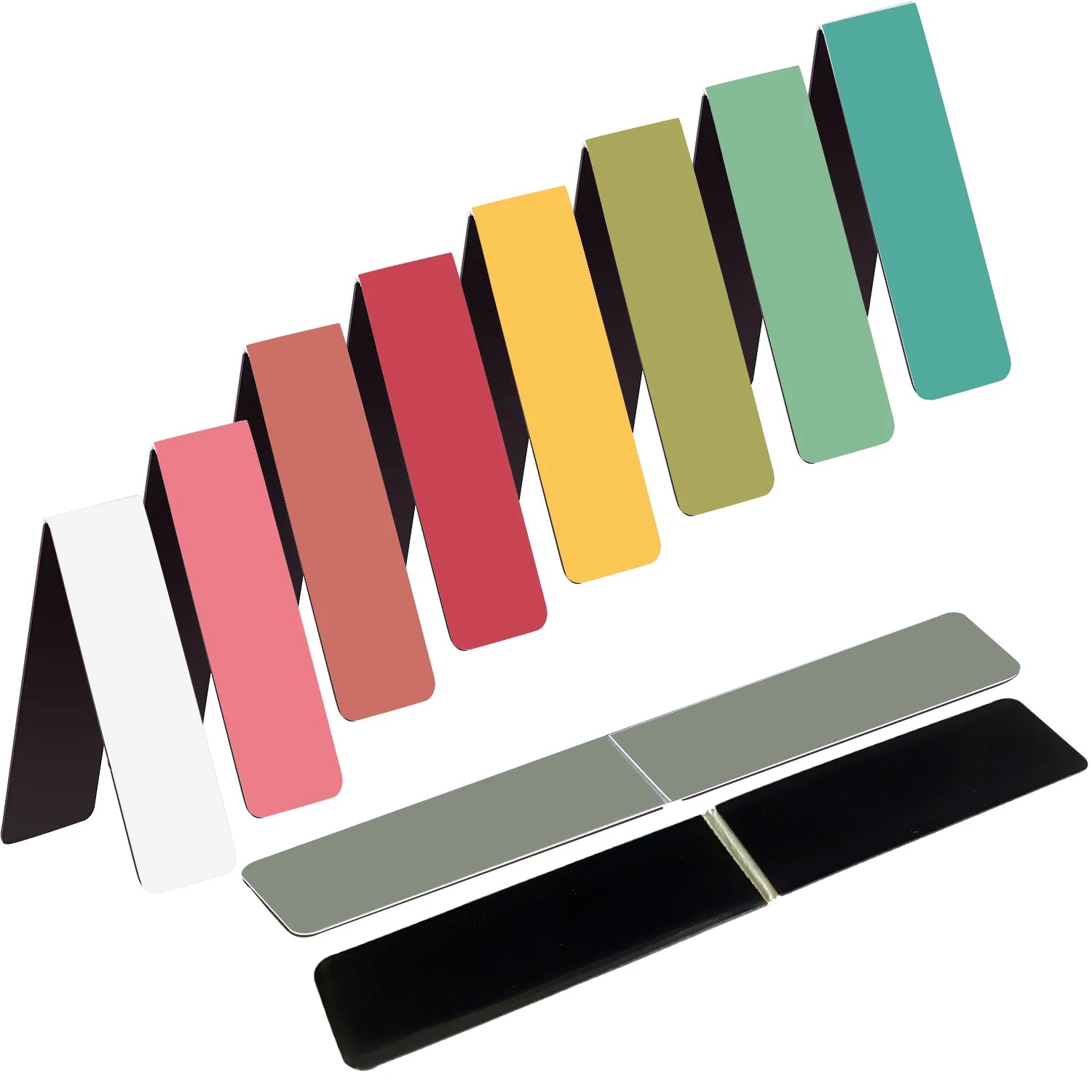10PCS Magnetic Bookmark 10 colors Magnetic Bookmarks Page Markers For Students Teachers Classroom Home Office Reading Supplies Oasis Select Style B